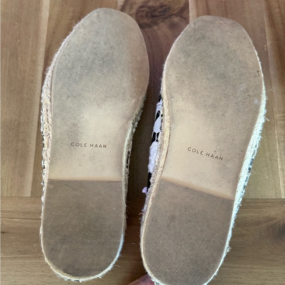 Cole Haan Black and White lace Espadrille Flats Womens size 9 - Picture 5 of 5